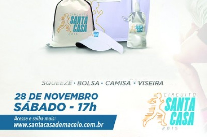 Circuito Santa Casa: entrega de kits será nesta quarta e quinta no Maceió Shopping