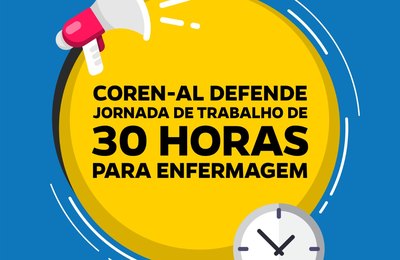 Coren-AL defende 30h semanais para enfermagem 