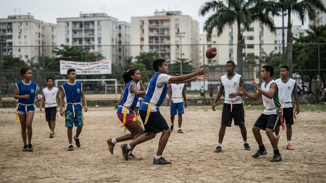 NFL lança perfil em português para impulsionar flag football entre jovens brasileiros