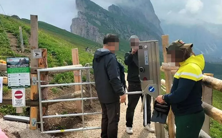 Italiano instala pedágio contra turistas em trilha nas Dolomitas