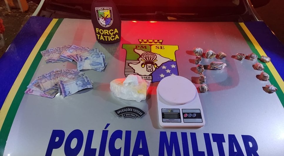 Duas mulheres são presas por tráfico de droga em Canindé do São Francisco / Foto: Foto: PM/Divulgação