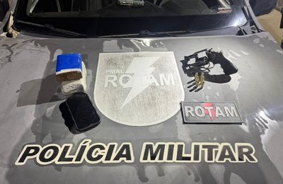Ação integrada apreende arma e drogas após foragido da Justiça resistir à prisão, no José Tenório