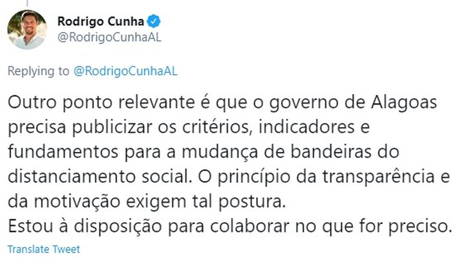 Cobrança de Rodrigo Cunha atrapalha mais que ajuda