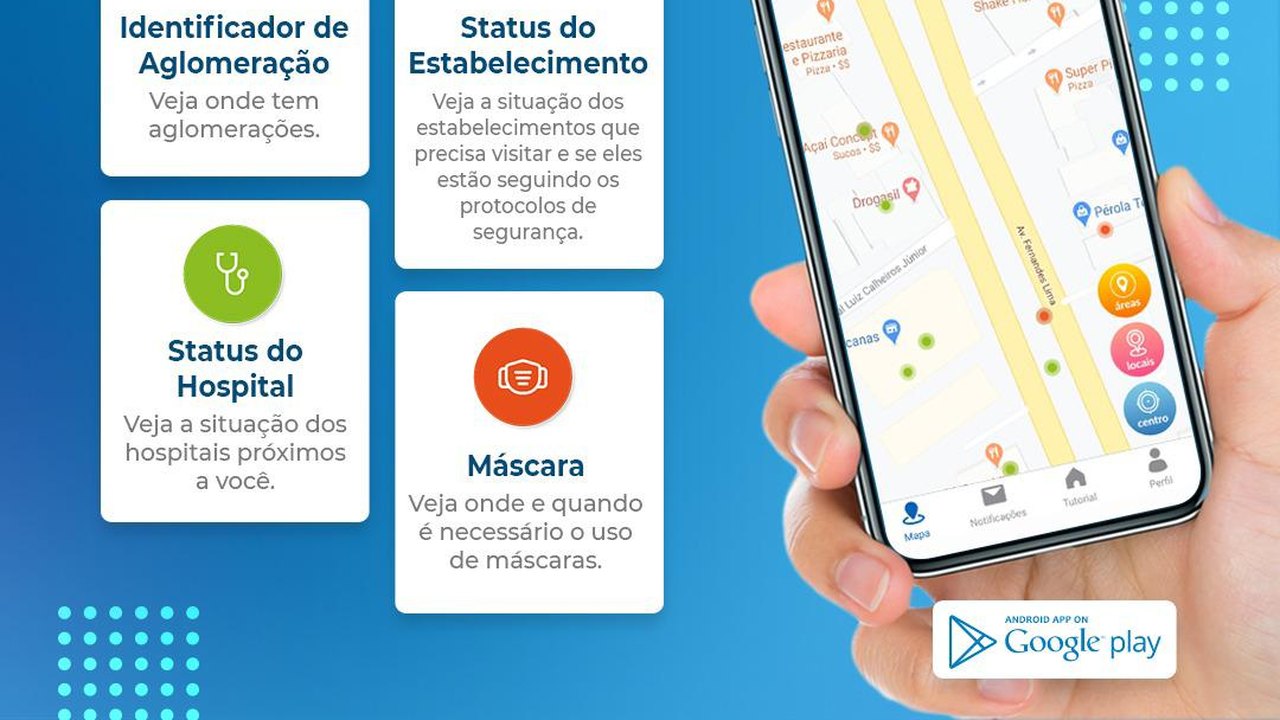 Aplicativo alagoano Bússola Covid-19 ajuda usuários a evitar locais de risco