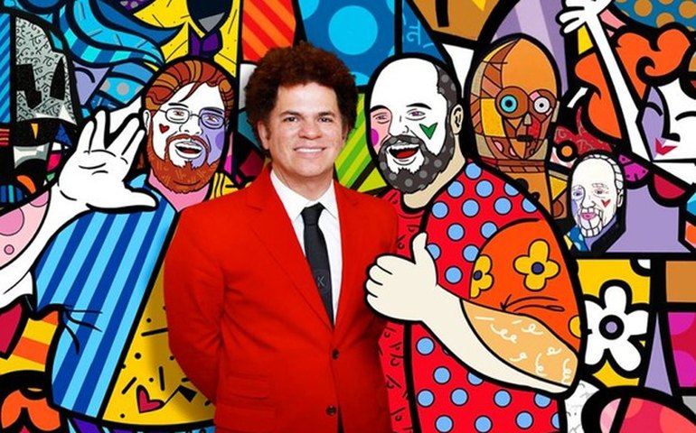 Após polêmica, Romero Britto é entrevistado no ‘Conversa com Bial’