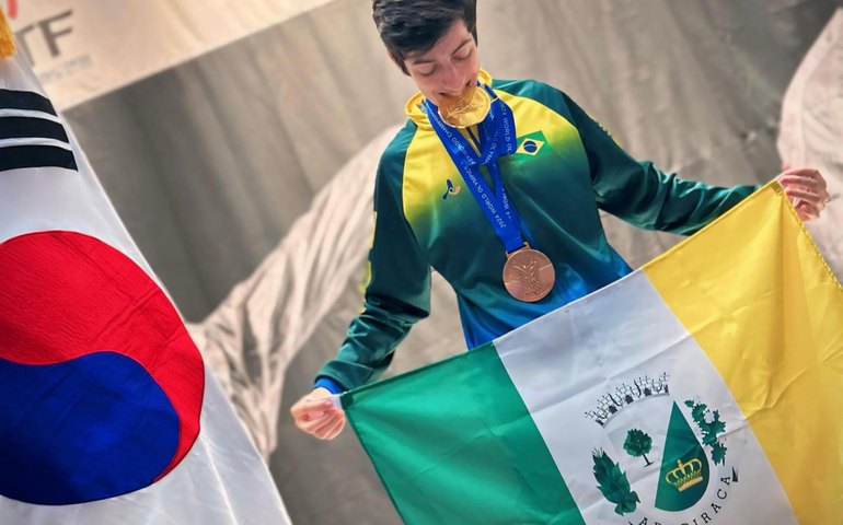 Com apoio do Governo de Alagoas, atleta do taekwondo conquista duas medalhas em competição na Coreia do Sul