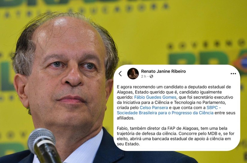 Ex-ministro da Educação declara apoio à candidatura de Fábio Guedes em Alagoas