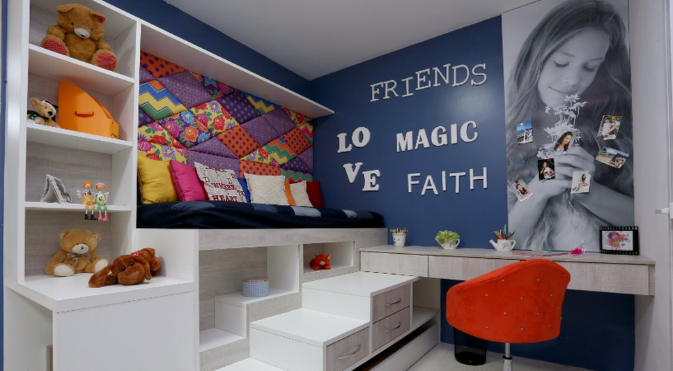 Móveis pensados para o quarto de uma adolescente / Foto: Arquivo pessoal