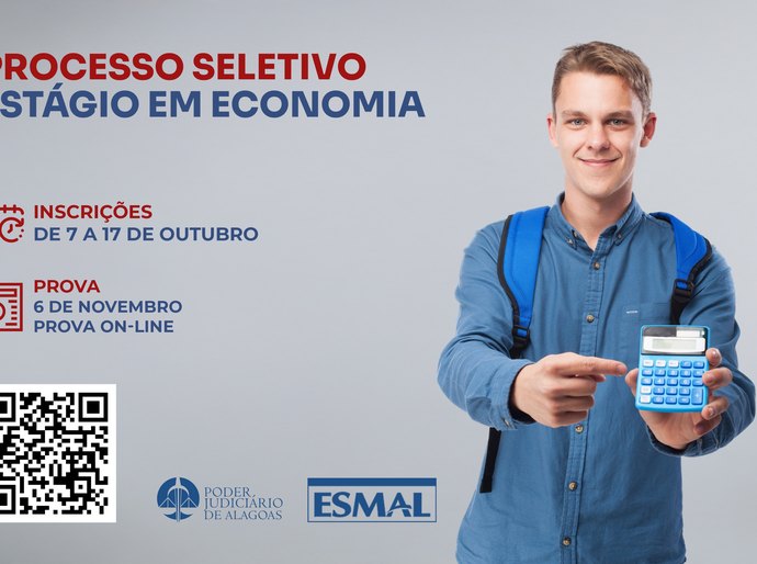 TJAL abre inscrições para seleção de estagiários na área de Economia