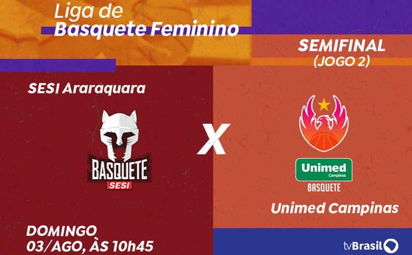 TV Brasil exibe Sesi Araraquara x Unimed Campinas em semifinal da LBF
