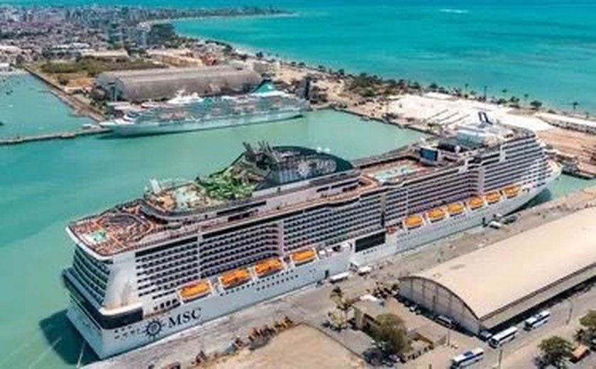 MSC Grandiosa: Cruzeiro segue monitorado pela Anvisa após surto de norovírus e atracou em Maceió