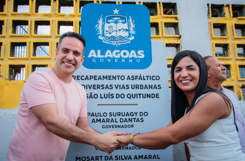 Governador Paulo Dantas entrega obras de infraestrutura urbana em São Luís do Quitunde
