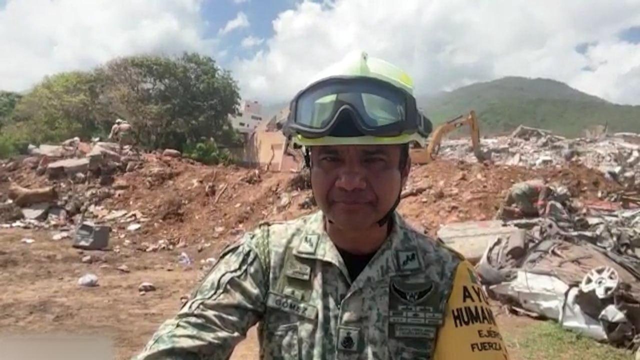 Chocante: descreve militar mexicano que apoia esforços de resgate após terremotos na Venezuela