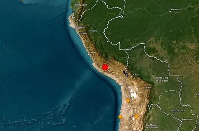 Terremoto de magnitude 6,7 é registrado no Peru nesta quinta-feira