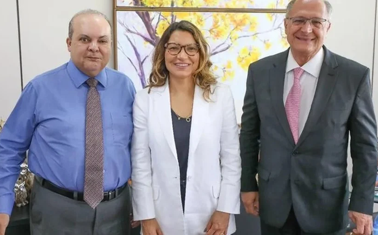 Alckmin e Janja se reúnem com Ibaneis para discutir posse de Lula
