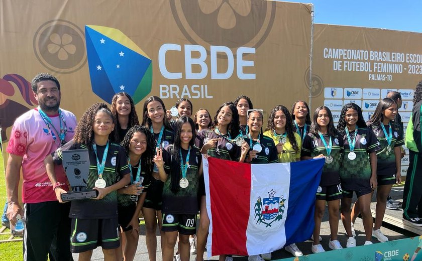 Alagoas conquista o segundo lugar no Campeonato Brasileiro Escolar de Futebol Feminino