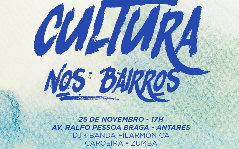 Antares recebe projeto “Cultura nos Bairros” neste domingo (25)
