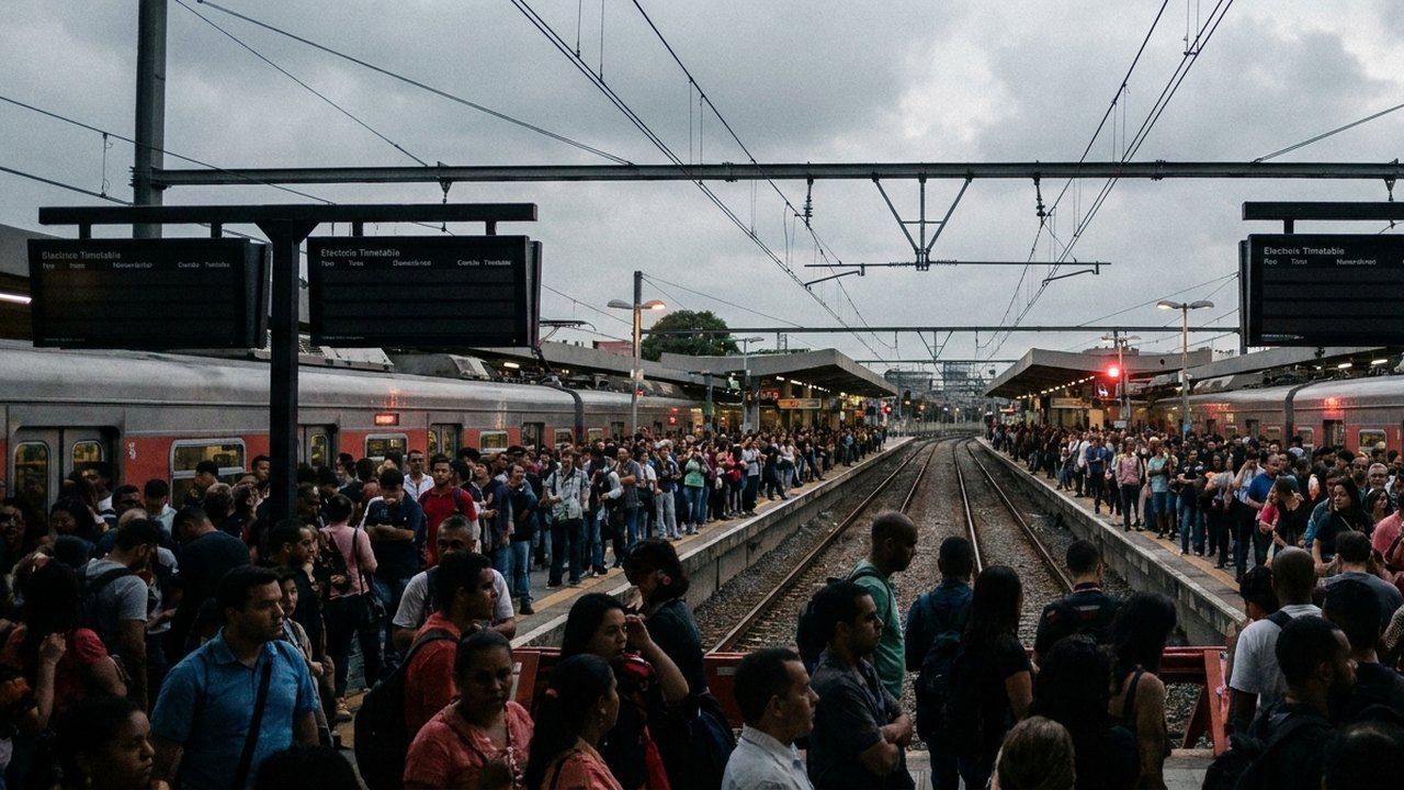 Linhas 11-Coral, 12-Safira e 13-Jade operam normalmente após caos na CPTM