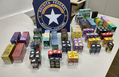 Receita Federal apreende cigarros eletrônicos em Maceió