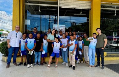 Procon Mirim dá aula sobre consumo aos alunos da Escola Municipal Rui Palmeira