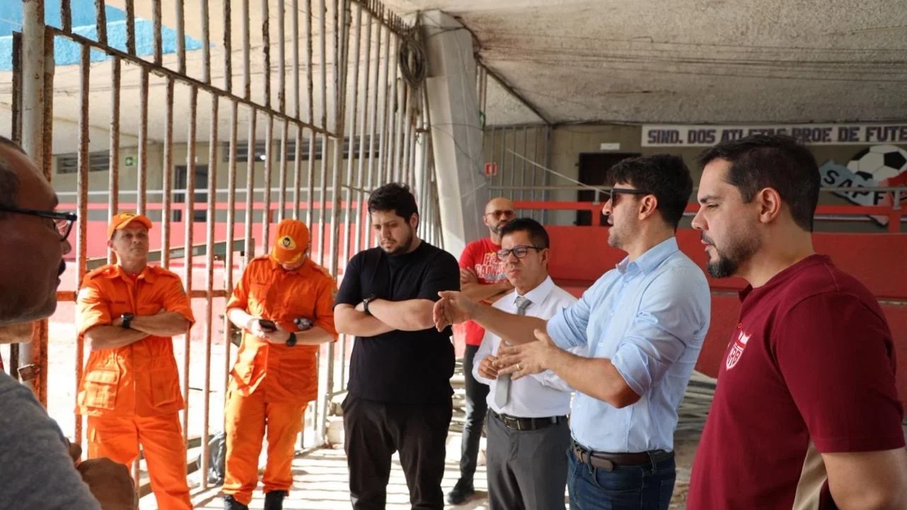 CRB acompanha vistoria no Estádio Rei Pelé antes de confronto com o Criciúma