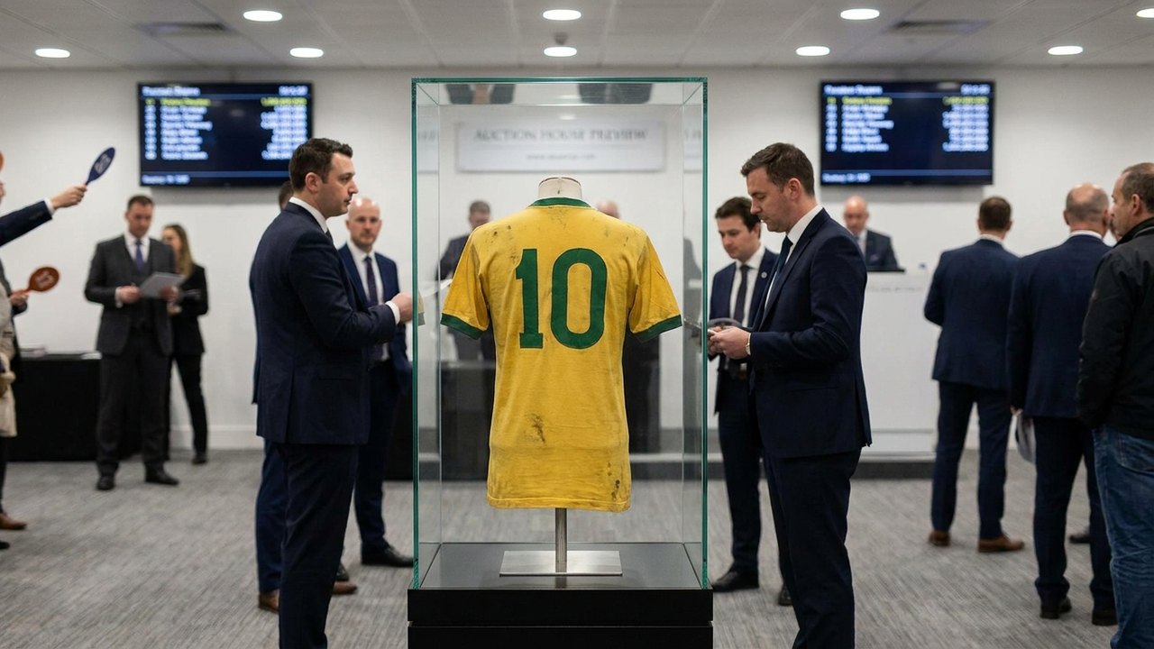Camisa de Pelé da final da Copa de 58 vai a leilão com valor estimado de R$ 30 milhões