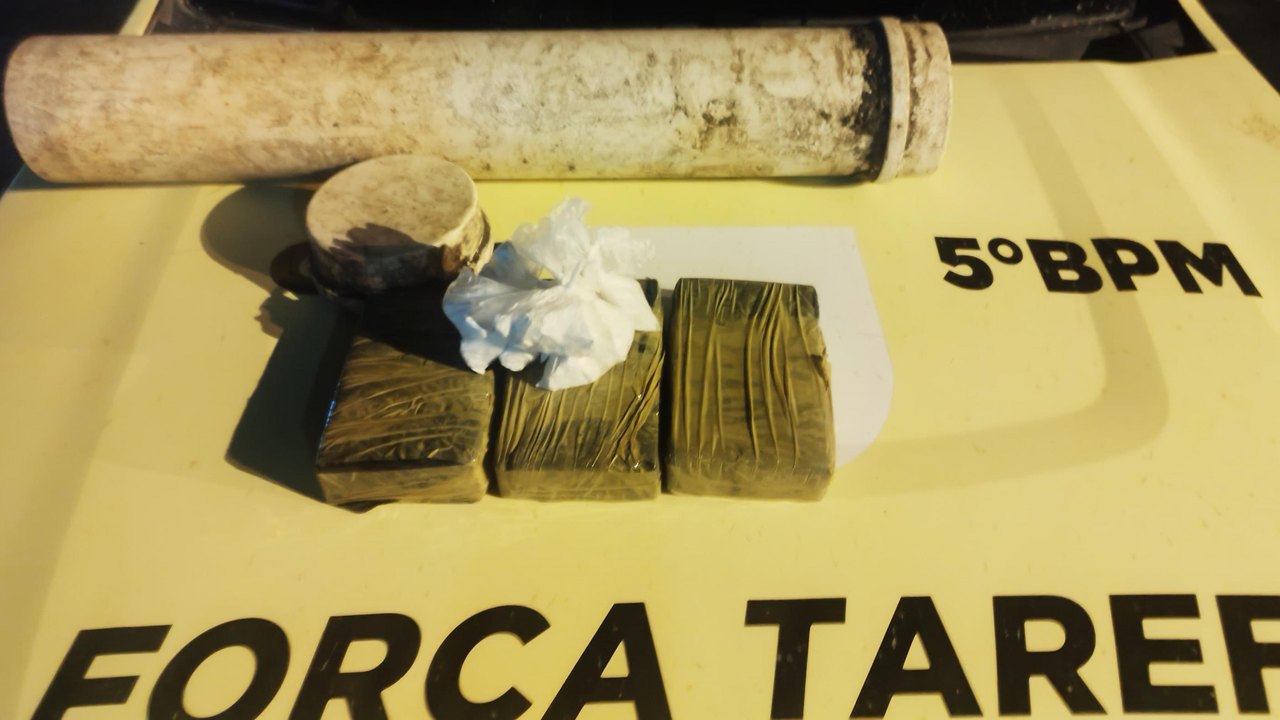  PM apreende mais de 3 kg de cocaína e prende homem apontado como chefe do tráfico 