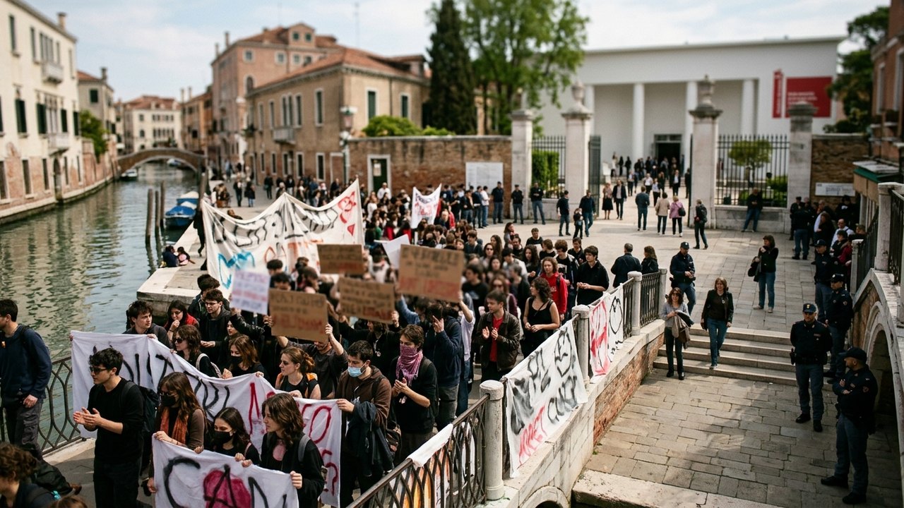 Polêmicas e protestos marcam a abertura da Bienal de Veneza 2024
