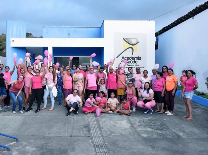 Mulheres de Belém/AL entram em sintonia com o “Outubro Rosa” em abertura animada na Academia da Saúde