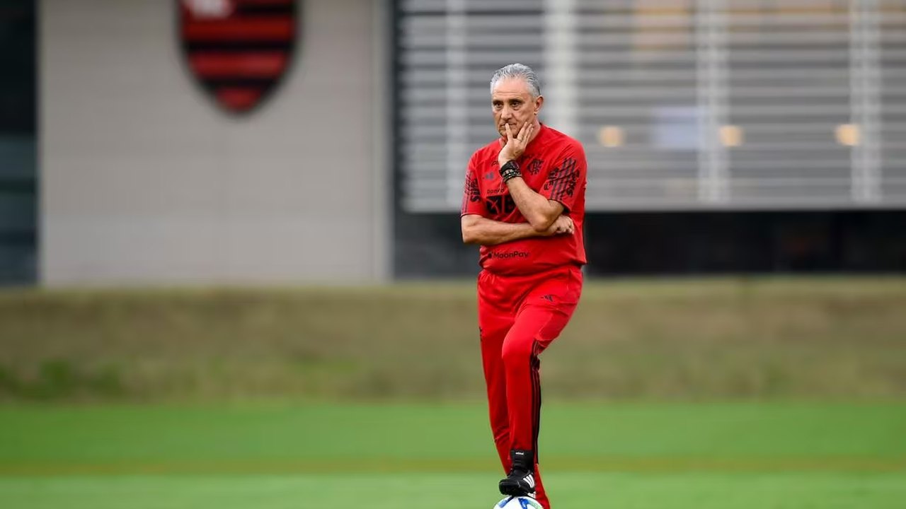 Tite tem 1º dia de treino no Fla e exalta elenco: 'Sonho que pode ser matemático de título'