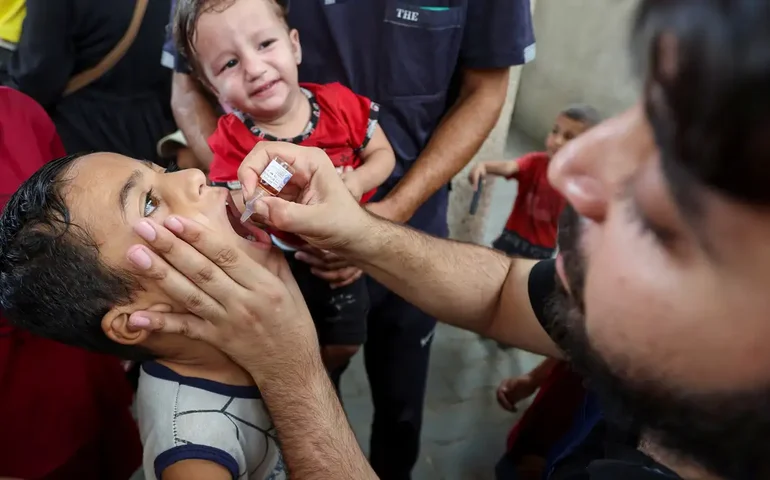 Unicef: mais de 85 mil crianças foram vacinadas contra a pólio em Gaza