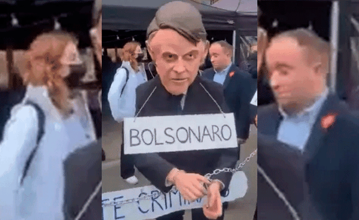 Bolsonaro alvo de protestos durante a COP26 Bolsonaro alvo de protestos durante a COP26