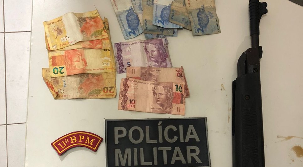 Dupla suspeita de assaltar mercearia com espingarda é presa em Cristinápolis / Foto: Foto: Polícia Militar/SE