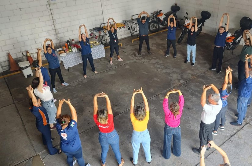 Samu Alagoas cria programa de fisioterapia para promover saúde física e mental dos servidores