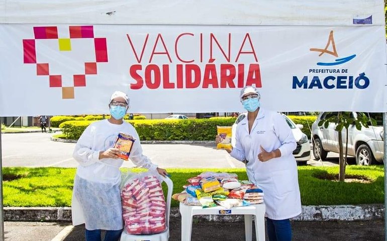 Vacina Solidária: donativos arrecadados beneficiaram 12 instituições de Maceió