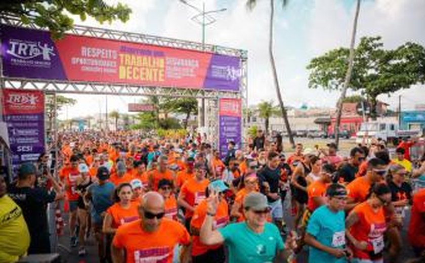 Corrida TRT-AL reúne mais de 1800 atletas pelo trabalho seguro e contra o trabalho Infantil