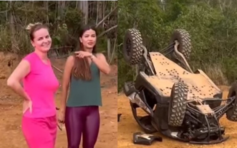 Biah Rodrigues, mulher de Sorocaba, capota em acidente com buggy: 'Estamos vivas'