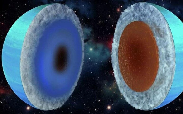 Urano e Netuno podem ser mais rochosos do que se pensava, indica novo estudo