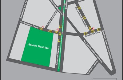 Vai mudar! SMTT Arapiraca define novo fluxo de veículos perto do estádio municipal