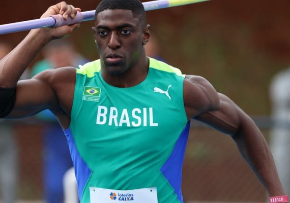 Luiz Maurício bate recordes no lançamento do dardo e garante índice olímpico para Paris-2024