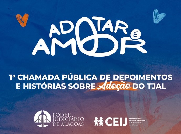 TJAL quer fotografar ou filmar famílias formadas pela adoção