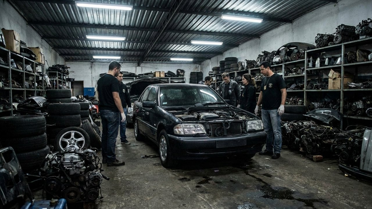 Quadrilha rouba carro de luxo de mansão no Morumbi; Mercedes é achada em desmanche