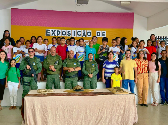 Semed e BPA promovem exposição de animais taxidermizados para alunos da rede municipal de Campo Alegre