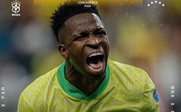 Com dois gols de Vini Jr, Brasil goleia Paraguai por 4 a 1 e se recupera na Copa América
