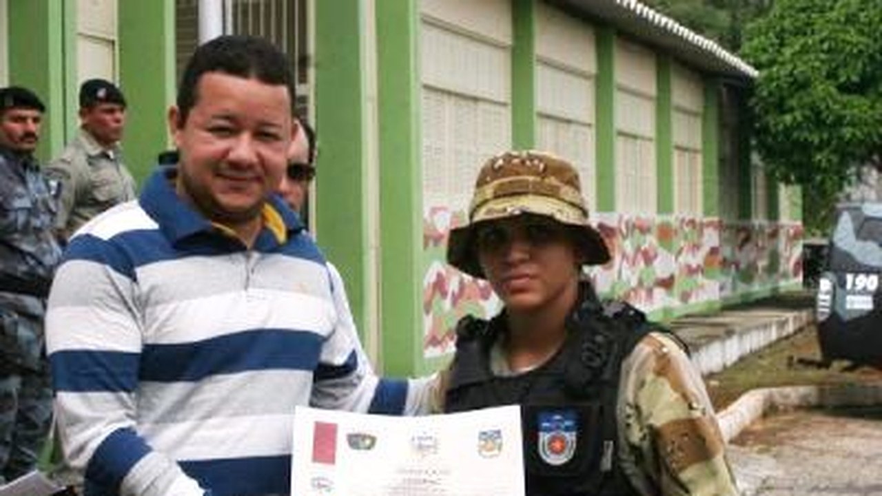Soldado Gracy Kelly, única policial militar feminina da Companhia do Sertão