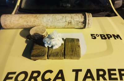 PM apreende mais de 3 kg de cocaína e prende homem apontado como chefe do tráfico