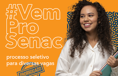 Processo seletivo do Senac Alagoas é prorrogador até o dia 15 de novembro