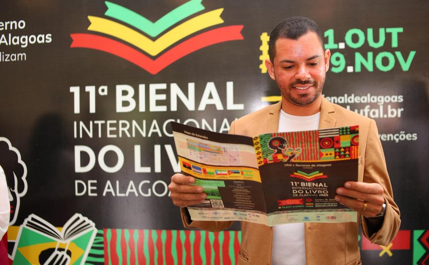 Governo de Alagoas e Ufal anunciam programação da 11ª Bienal Internacional do Livro