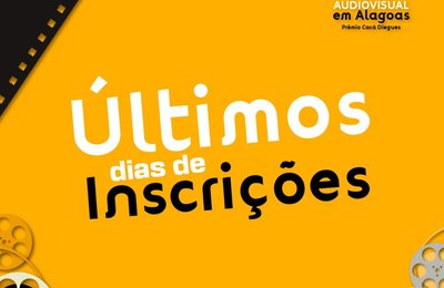 Últimos dias de inscrições do V Prêmio de Incentivo à Produção Audiovisual