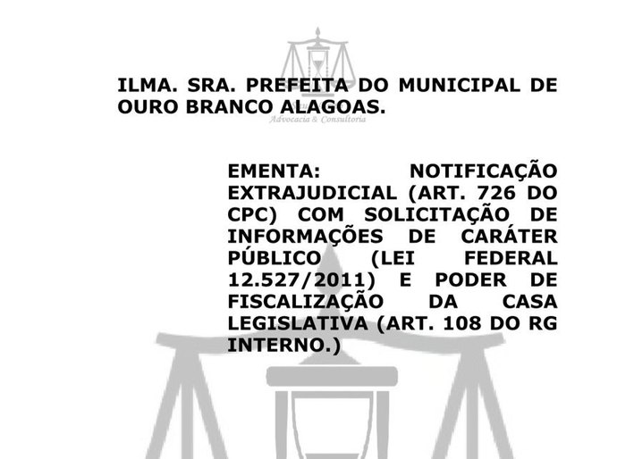 Advogado e vereadores cobram transparência nas contas públicas do município de Ouro Branco